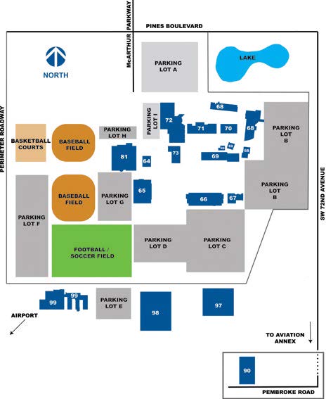 broward college central campus map Campus Center Directory broward college central campus map